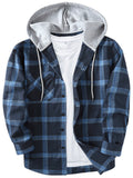 Spring Autumn Men's Trendy Plaid Hoodies