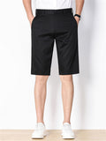 Men's Office Wear Summer Formal Straight Leg Shorts