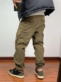 Men's Comfort New Washed Baggy Cargo Trousers