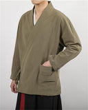 Oriental Style Long Sleeves Linen Shirt for Men