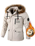 Cold Winter Thicken Super Warm Plush Detachable Hood Male Coats