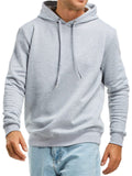 Men's Solid Color Thick Pullover Hoodies