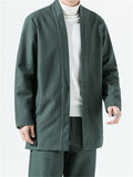 Men's Chinese Style Linen Cotton Knot Button Jacket