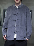 Men's Retro Chinese Casual Corduroy Jacket