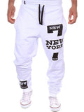 Male Casual Number 7 Printed Letter Sweatpants