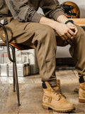 Men's Solid Color Camouflage Spring Autumn Multi-Pocket Pants