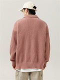 Men's Oversized Lazy High-Neck Knitted Sweaters