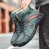 Men's Cool Wear-resistant High Top Round Toe Boots