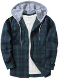 Spring Autumn Men's Trendy Plaid Hoodies