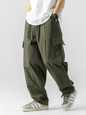 Men's Lightweight Drawstring Quick-Dry Cargo Pants