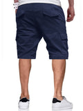 Male Contrast Color Drawstring Casual Summer Shorts