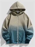 Men's Trendy Gradient Contrast Color Thickened Hoodies