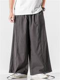 Men's Vintage Japanese Style Linen Wide Leg Harem Pants