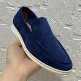 Summer Breathable Comfy Rubber Sole Men's Slip-on Flats