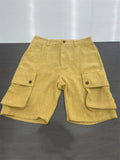 Men's Summer Multi-pocket Yellow Cargo Shorts