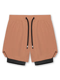 Summer Sports Double-Layer Men's Basketball Shorts