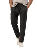 Men's Loose Fit Straight-Legs Drawstring Yoga Sport Trousers