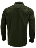 Men's Casual Corduroy Long Sleeve Autumn Button Shirt