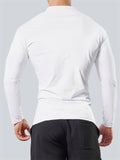 Men's Running Training Sweat-wicking Knitted Cotton V-Neck Shirt