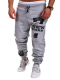 Male Casual Number 7 Printed Letter Sweatpants