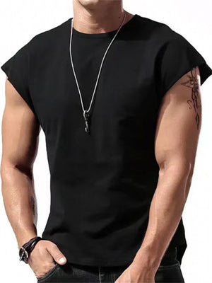 Male Summer Leisure Solid Sleeveless Tank Tops T-shirts