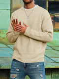 Men's Autumn Round Neck Long Sleeve Casual Bottoming Sweater