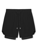 Summer Sports Double-Layer Men's Basketball Shorts