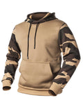 Camouflage Thicken Warm 100% Cotton Long Sleeve Hoodies for Men