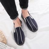 Simple Cozy Cotton Linen Slip-On Flats for Men