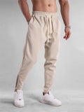 Men's Thickened Warm Cotton Sport Pants for Winter