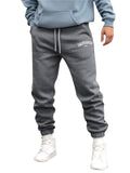 Men's Letter Print Mid-Rise Daily Fitness Sport Pants