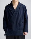 Oriental Style Long Sleeves Linen Shirt for Men