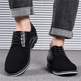 Leisure Round Toe Lace Up Anti Slip Cozy Male Shoes