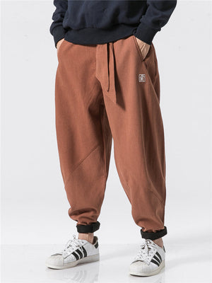 Solid Color Thick Comfy Cotton Pants