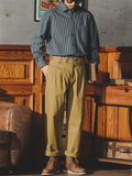 Male Comfort Straight Leg High-rise Relaxed Trousers