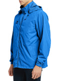 Male Windproof Waterproof Detachable Hooded Coat