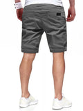 Men's Holiday Casual Elastic Waist Knee Length Shorts