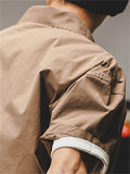 Men's Vintage Chest Pocket Short Sleeve Lapel Work Shirt
