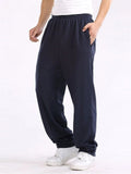 Men's Homewear Casual Stretchy Straight-Leg Pants