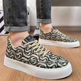 Cloud Embroidery Cozy Cotton Cloth Casual Shoes for Men