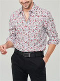 Stylish Printed Turn-down Collar Holiday Shirt for Male