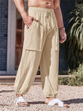 Men's Summer Cozy Pure Cotton Oversized Ankle Banded Pants