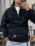 Men's Leisure Warm Plush Lining Hoodies