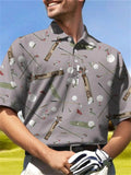 Male Trendy Breathable Summer Golf Polo Shirts