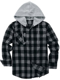 Spring Autumn Men's Trendy Plaid Hoodies