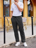 Men's Solid Color Stylish Corduroy Straight-leg Pants