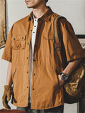 Men's Unique Pocket Designs Outdoor Functional Work Shirt