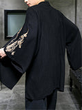 Men's Cool Dragons Embroidered Linen Jacket