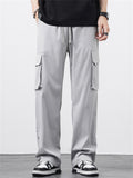 Men's Ice Silk Breathable Straight-Leg Cargo Pants