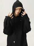 Ripped Loose Knitted Hoodies for Men